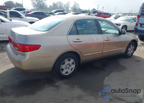 2005 Honda Accord 2.4 Lx z USA, uszkodzony, nr VIN 1HGCM564X5A108962